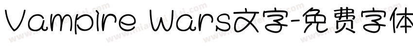 Vampire Wars文字字体转换